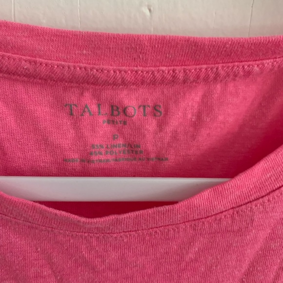 Talbots Asymmetrical Ruffle Hem Tee - Picture 2 of 3